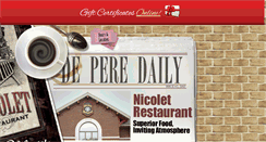 Desktop Screenshot of nicoletrestaurant.com
